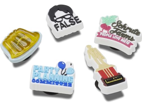Crocs Unisex-Adult Jibbitz Office Shoe 5-Pack Charms Dundie Award 5 Pack