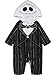 Nightmare Before Christmas Jack Skellington Toddler Boys Hooded Costume Coverall Black 2T