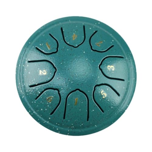 Buddha Stones Mini Steel Tongue Drum, 8 Note Worry Free Drum, 4.5inch Handpan Drum, Percussion Handpan Drum Kit for Meditation Entertainment Musical Education