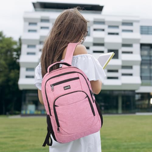 Image of Paude Backpack for Women and Teen Girls, School /College Laptop Bookbag for City Trip, Pink