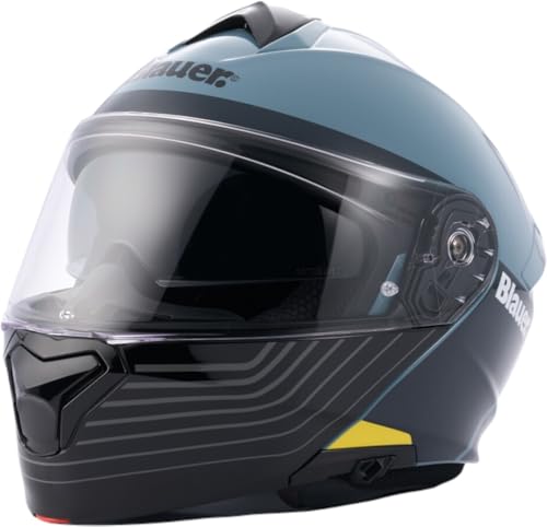 MAGIC MOTOR Casco Blauer HT modular Noah Flip Up azul-negro brillante M