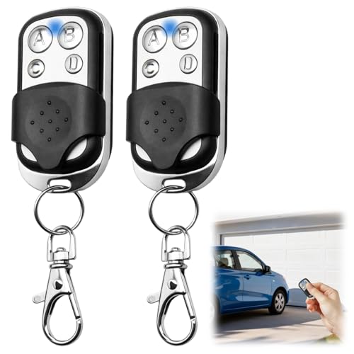 2 Pièces Telecommande Universelle Portail, Telecommande Garage sans Fil 433,92