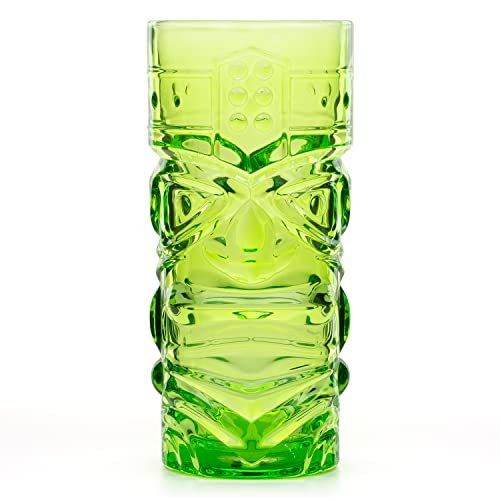 CKB LTD Pack of 4 Coloured Tiki Bar Cocktail Glasses - Image 4
