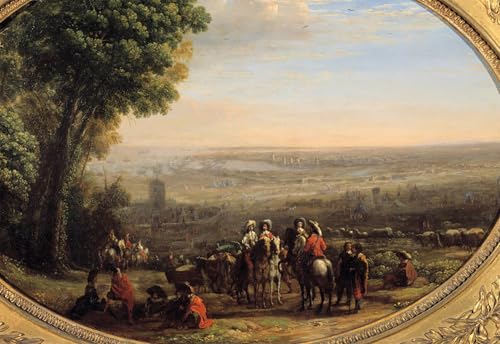 Poster Claude Lorrain le Siège de la Rochelle pour salon