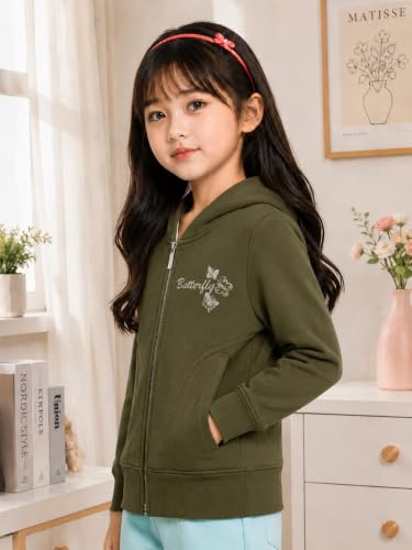 Image of ADBUCKS Girl's Cotton Hooded Sweatshirt