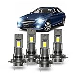 PCKXAZL For Mercedes-Benz C250 C300 C350 Light Bulbs combo, H7 H7 Hi-Low Beam,600% Brighter Lightness,Plug and Play,60000+ Hours Lifespan,IP68 Waterproof(Pack of 4)
