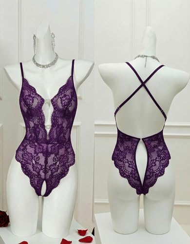 Image of Avidlove Sexy Lingerie for Women Lace Teddy Lingerie One Piece Lingerie Bodysuit