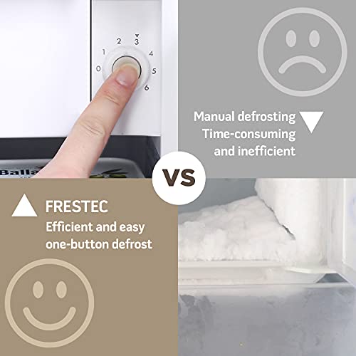 Mini Fridge With Freezer, 3.1 Cu.ft Single Door Mini Refrigerator With One-Touch Easy Defrost, Compact Small Refrigerator For Dorm, Bedroom, Office, Energy Saving, Black #TOP3