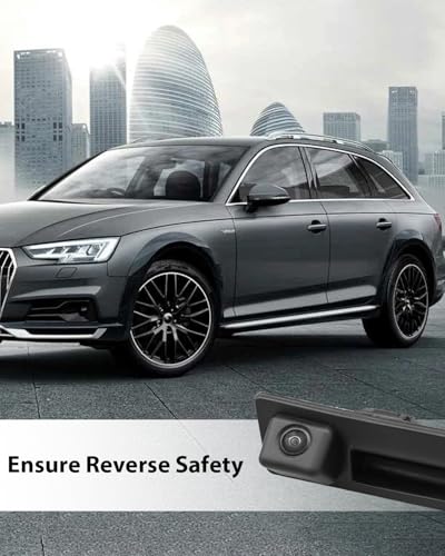 Image of 5N0827566AA Rear Back View Camera Fit for Audi A4 S4 2009-2016 A5 S5 2008-2017 A6 S6 2012-2015 A7 S7 2012-2018 Q3 2015-2018, Tailgater Handle with Backup Camera Replace 5N0827566C