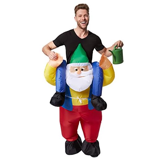 TecTake dressforfun Disfraz montado en Enano Inflable Adulto | Funciona con Pilas | Máxima Libertad de Movimiento