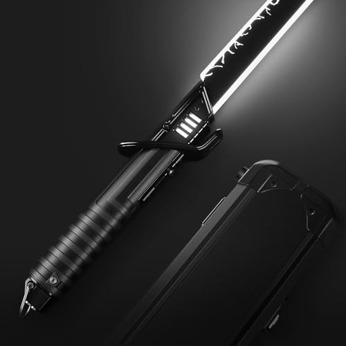 XenoSaber Xenopixel 3.0 Motion Control Light Saber Dark Series Black Dueling Elite Mandalore Saber 34 Sound Fonts Infinite Color Rechargeable Metal Hilt