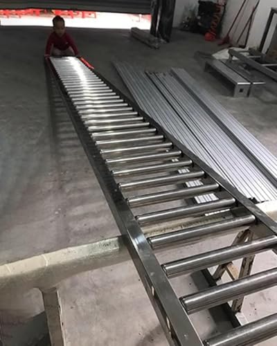 Table de convoyeur à bande avec rouleaux de poulie de déchargement largeur 40 cm pour entrepôts