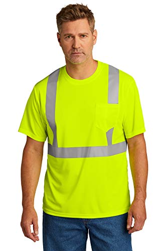 Cornerstone ANSI 107 Class 2 Mesh Tee | Reflective Safety T-Shirt for Men & Women, Comfortable High Visibility Clothing