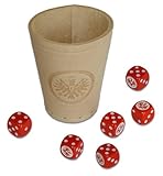 Spieldauer: ca. 20 Min Teepe 29273 - Eintracht Frankfurt Würfelbecher und 6 Würfel