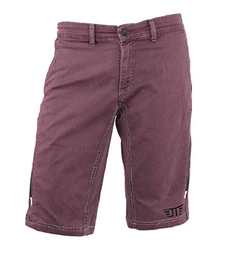 Jeanstrack Heras Pantalon Corto de Mountain Bike, Unisex Adulto, Wine, XL Cover