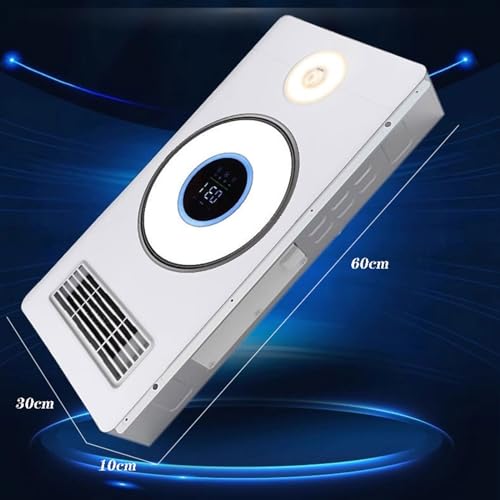 Ventilador integrado de techo para baño multifunción con extractor, iluminación y calefacción miniatura 2
