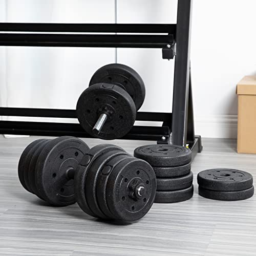 Paylesshere Adjustable Dumbbell Sets 2 In 1 Free Weights Dumbbells With Anti-Slip Metal Handle For Men And Women Strength Training Home Gym Workout Equipment For Full Body Workout Fitness(Pair) #TOP5