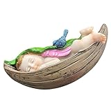 Statues de décoration de jardin : la délicate décoration d'ange pivotant est faite d'un matériau sûr, pratique et durable, statue de jardin