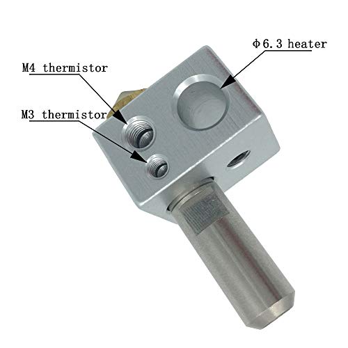 Kweiny Mk10 Hotend Kit For 3D Printer Fit With M3 And M4 Thermistor #TOP3