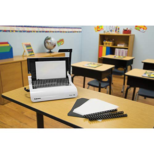 Fellowes 5006801 Comb Binding Machine, 300 Sht Cap, White #TOP2