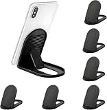 Cell Phone Stand [6 Pack], Adjustable Desktop Phone Holder for Desk, Foldable Travel Accessories, Portable Multi-Angle Dock Compatible with iPhone 17 16 15 14 Pro Max, Kindle, All Smartphones - Black