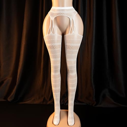 Fishnet Stockings Tights For Women Sexy Black Patterned Thigh High Stockings Fishnet Leggings Pantyhose3