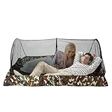 Berriphonia Tienda de campaña con Red de Malla,Tiendas de campaña con Red de Malla,Tiendas de campaña de Red multifuncionales con Bolsa de Transporte - Red de Malla compacta y para mochileros,