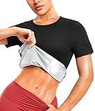 Junlan Waist Trainer Vest Women - Sweat Waist Trainer for Women Working Out Sweat Vest(Silver,Medium)