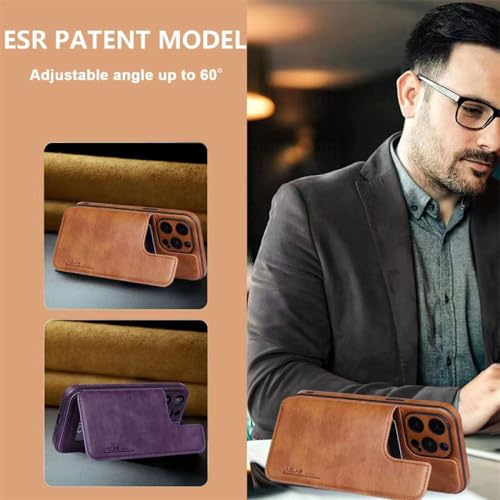 Étui en cuir pour iPhone 11 contre les rayures avec clapet magnétique - 4