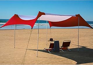 Fofana Cabana Beach Canopy - 10x10 Foot Beach Shade | Beach Tent