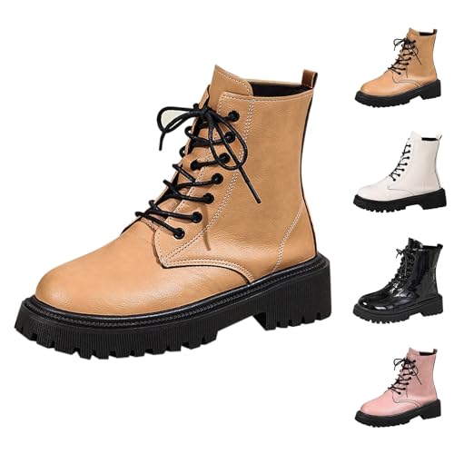 Botas cortas de invierno para mujer de estilo europeo con plataforma 4