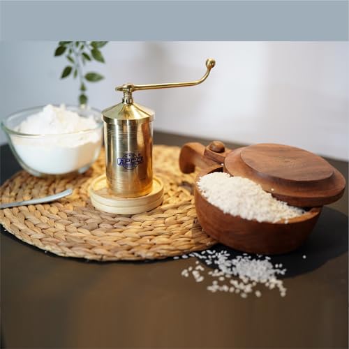 Image of APCO Classic Brass Murukku Maker Sevanazhi with 6 Free Jali for Making Snacks Like Sev, Bhujia, Chakli, Gathiya, Janthikalu, Sevia, Idiyappam, Ribbon Pakoda (390gm)