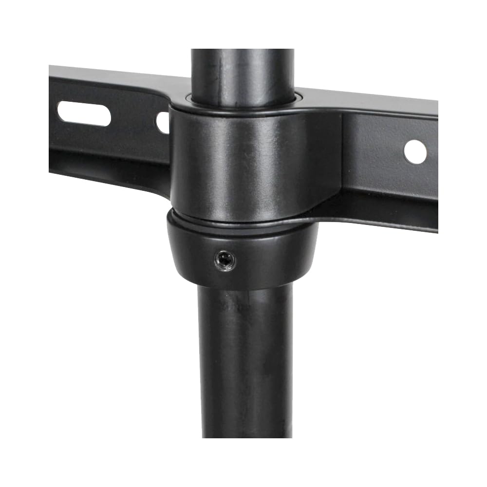 My wall HT22L TV-Standfuß höhenverstellbar, TV Ständer für 32 – 75 Zoll (81,3-190,5 cm), Drehbar, Holzdesign