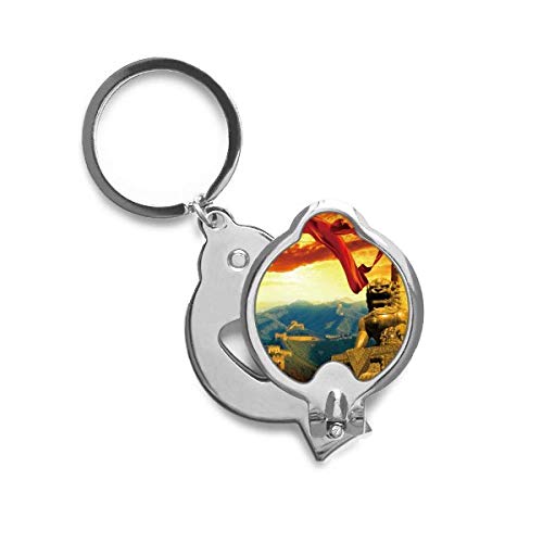 Coupe-ongles ruban avec motif de Grande Muraille, Lion et Huabiao