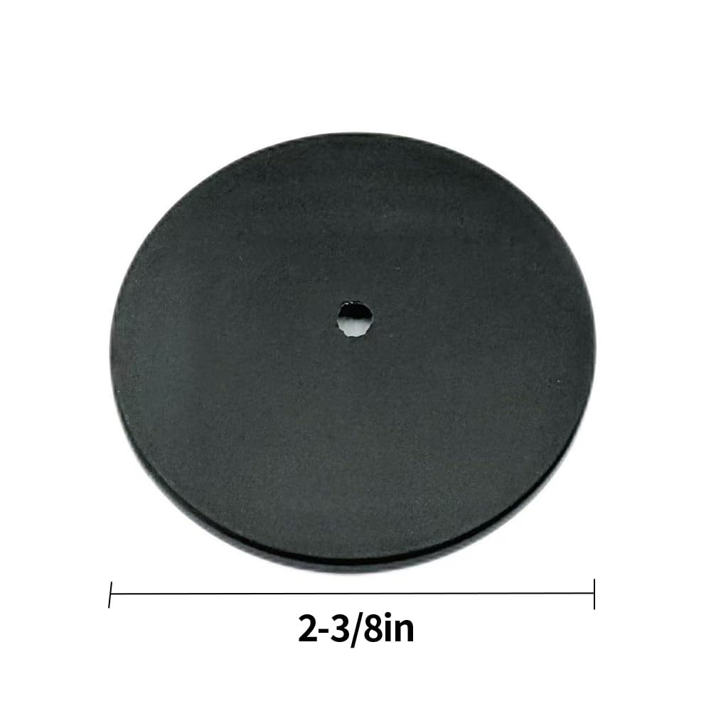 KHTUMEWARE-355 Round Backplate, Matte Black, Ø 1-1/2 in (38 mm), 10-Pack in Matte Black — KHTUMEWARE