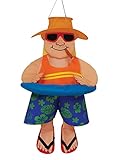 In the Breeze Float Man with Cigar Wind Friend 3D Windsock, 16' W x 30' H x 16'