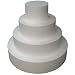 Round 4" Cake Dummies - Set Of 4, Each 4" High by 6", 8", 10", 12" Round