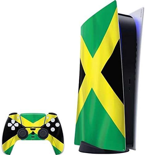 Skinit Decal Gaming Skin Compatible with PS5 Digital Edition Bundle - Haitian Flag Distressed Design