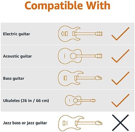 Amazon Basics Height Adjustable Foldable Guitar Stand with Secure Support, Padded Non-Slip Floor Stand for Acoustic, Electric, Bass and Banjos, Portable Display Stand, Black - View 6