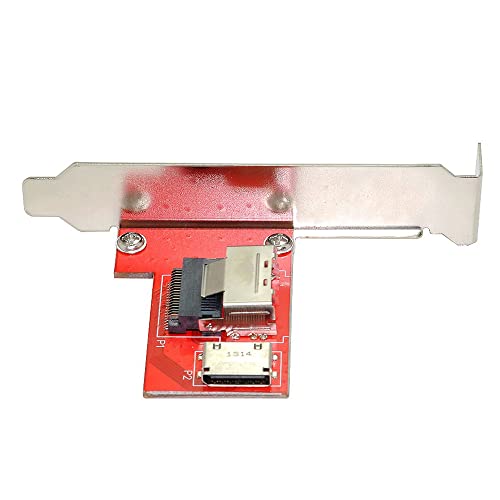 Xiwai Pci-Express 4.0 Mini Sas Sff-8087 To Oculink Sff-8611 Sff-8612 Pcba Female Adapter With Bracket #TOP1