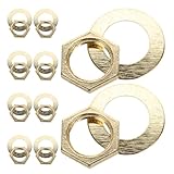 CIMAXIC Kit da 10 Pezzi Dadi e Rondelle per Orologi al Quarzo, Raccordi di Fissaggio Meccanismo, Accessori di Ricambio per Orologi da Parete, Kit Riparazione Fai da Te Compatibile