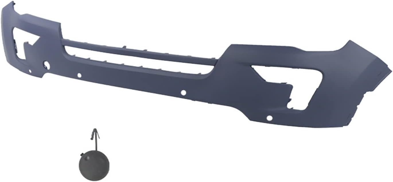 munirater Primed Front Bumper Cover W/ 4 Sensors Holes Replacement for 2018 2019 Explorer