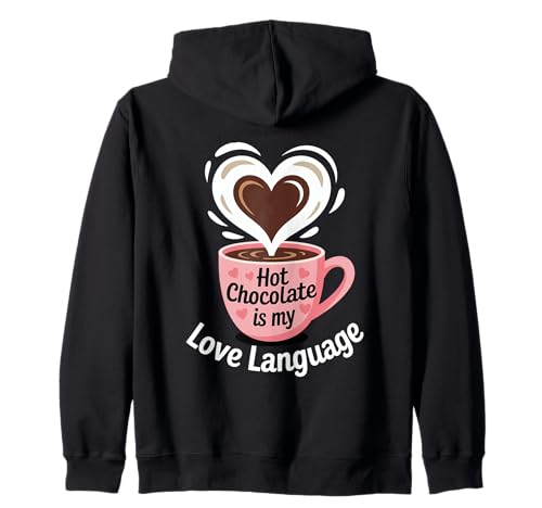 Cute Hot Chocolate Zip Hoodie