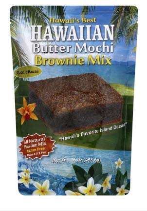 Hawaii's Best Mezcla de brownie Mochi de mantequilla hawaiana (paquete de 3)