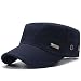 Produktbild DLSM Outdoor Flat Cap Military Cap Freizeit Sonnenhut Angelkappe Cap Four Seasons Single Cap Verstellbare Laufkappe Faltkappe-Dunkelblau