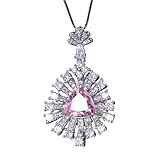 Collares de cadena con colgante de rubí, esmeralda y zafiro de 10x10mm para mujer, joyería de piedras preciosas