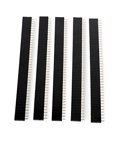 OLatus Header Pin Female 10mm 2.54Mm Pitch (1 x 40) Single Row Berg Strip Connector (Pack of 5) (B071ZXZ6TG) Amazon Price History, Amazon Price Tracker