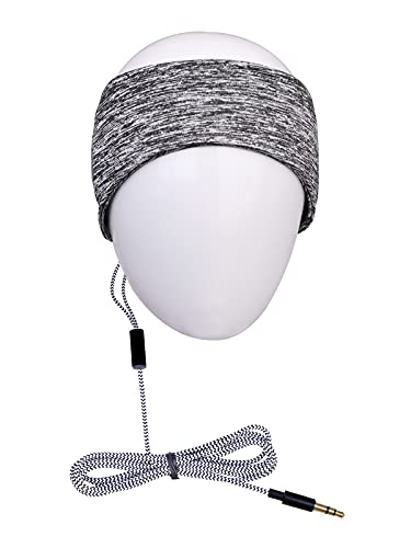 MMUSS Sleep Headphones Eye Mask for Sleeping with Ultra-Thin HD Stereo Speakers Perfect for Insomnia, Side Sleepers, Nap, Snoring, Air Travel, Meditation & Relaxation (Gray)