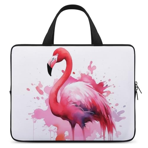Étui pour ordinateur portable 15" étui de transport flamant rose étanche