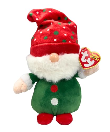 TY Beanie Boo Regular 15cm Gnolan Gnome Green Xmas 2023